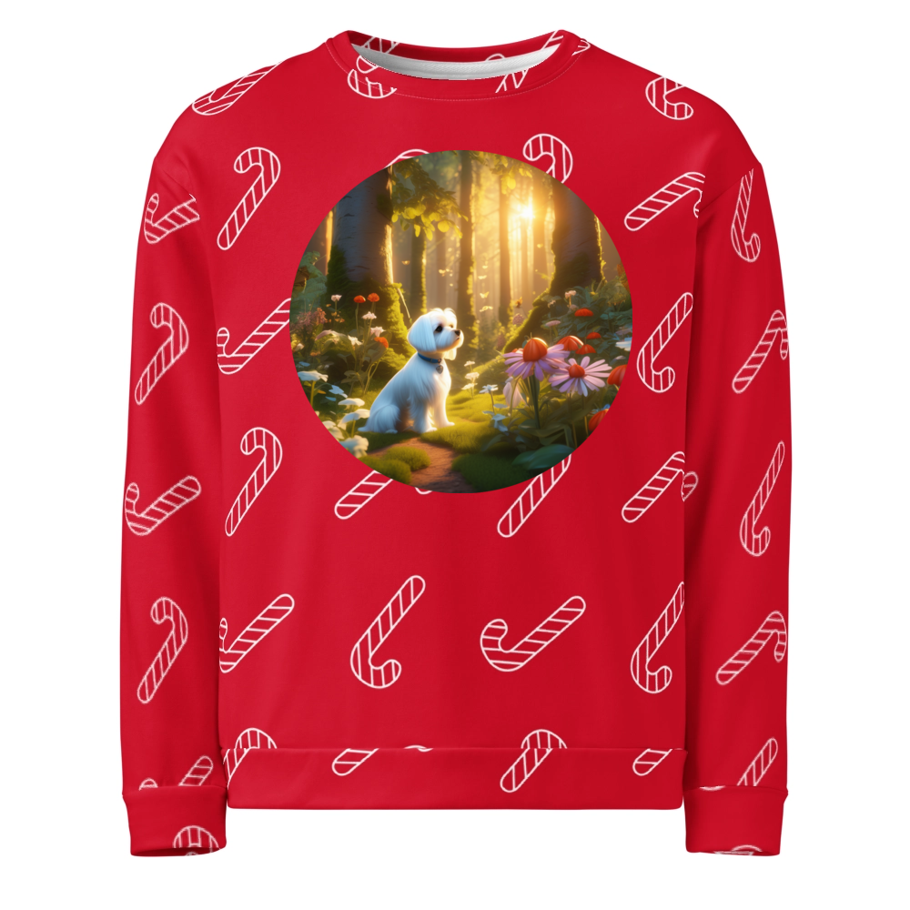 PugMug Custom Maltese Dog Ugly Christmas Sweatshirt