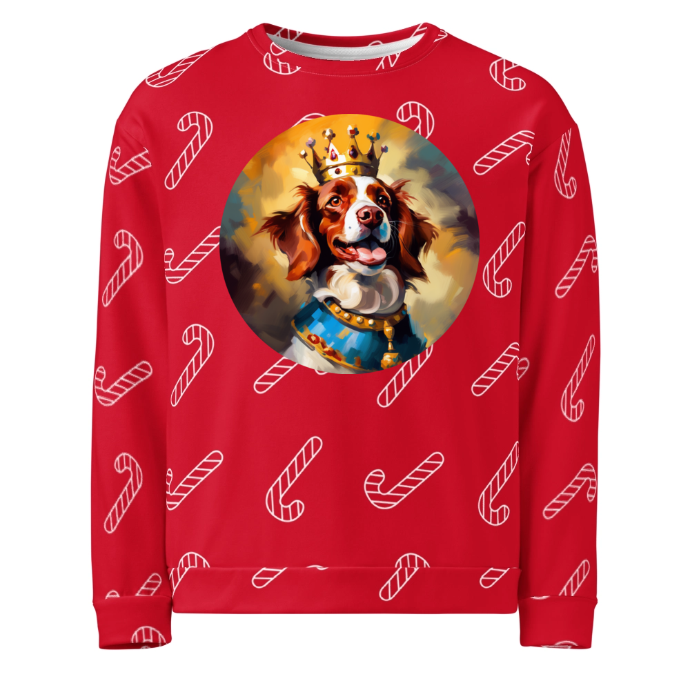 PugMug Custom Brittany Dog Ugly Christmas Sweatshirt