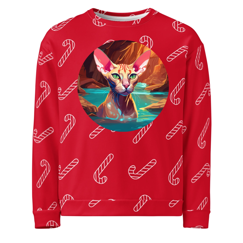 PugMug Custom Tabby Sphynx Cat Ugly Christmas Sweatshirt