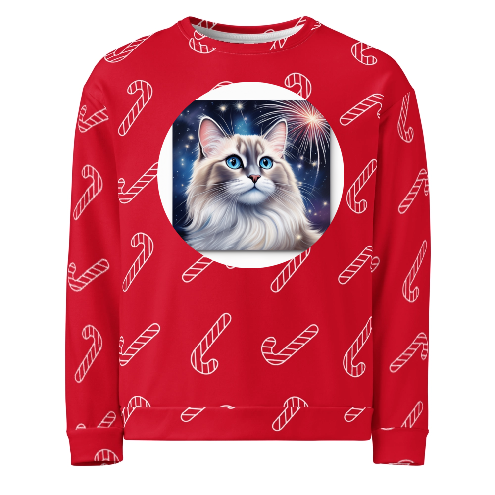 PugMug Custom Tabby Ragdoll Cat Ugly Christmas Sweatshirt