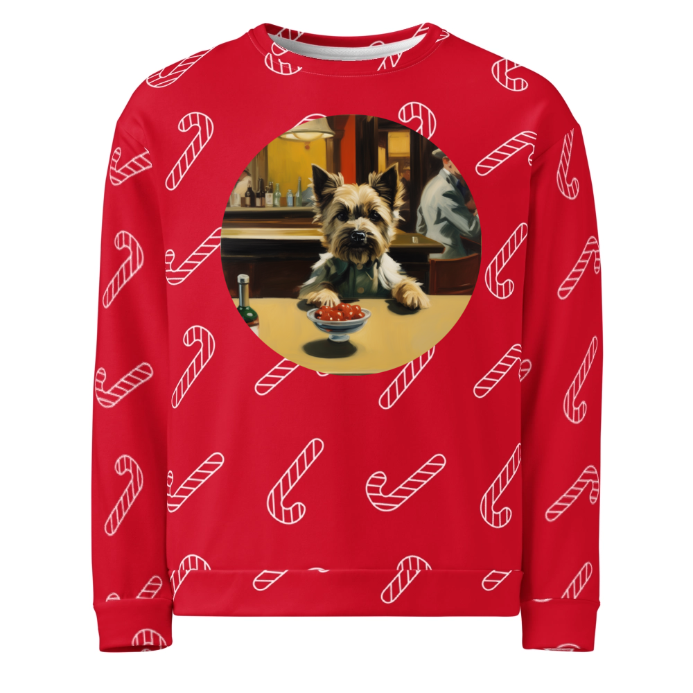 PugMug Custom Cairn Terrier Ugly Christmas Sweatshirt