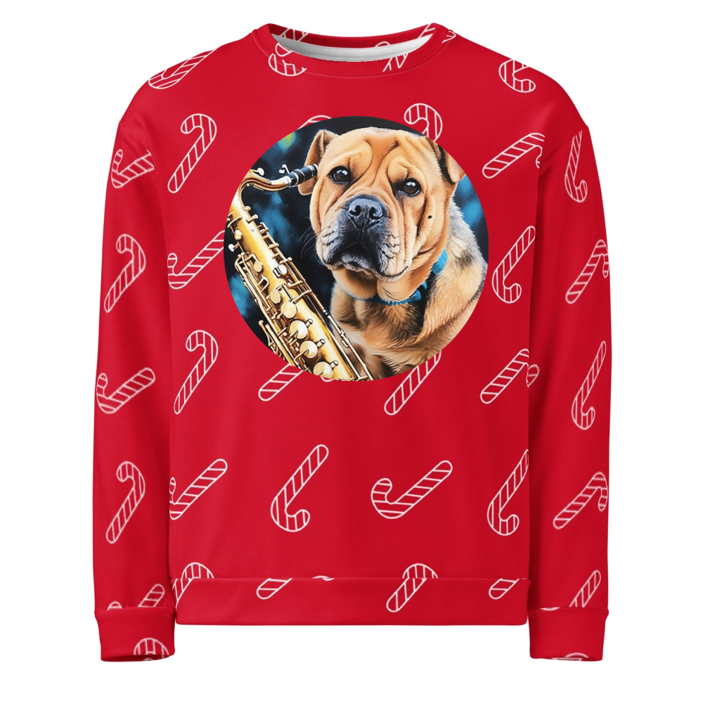 PugMug Custom Halina Ugly Christmas Sweatshirt