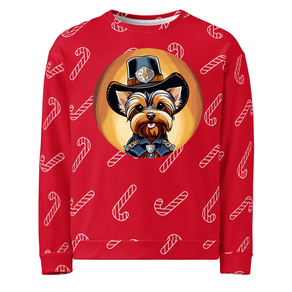 PugMug Custom Yorkshire Terrier Ugly Christmas Sweatshirt