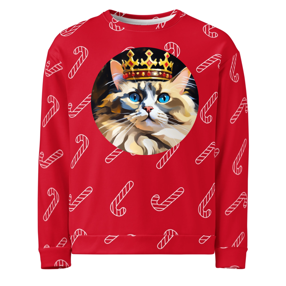 PugMug Custom Tabby Ragdoll Cat Ugly Christmas Sweatshirt
