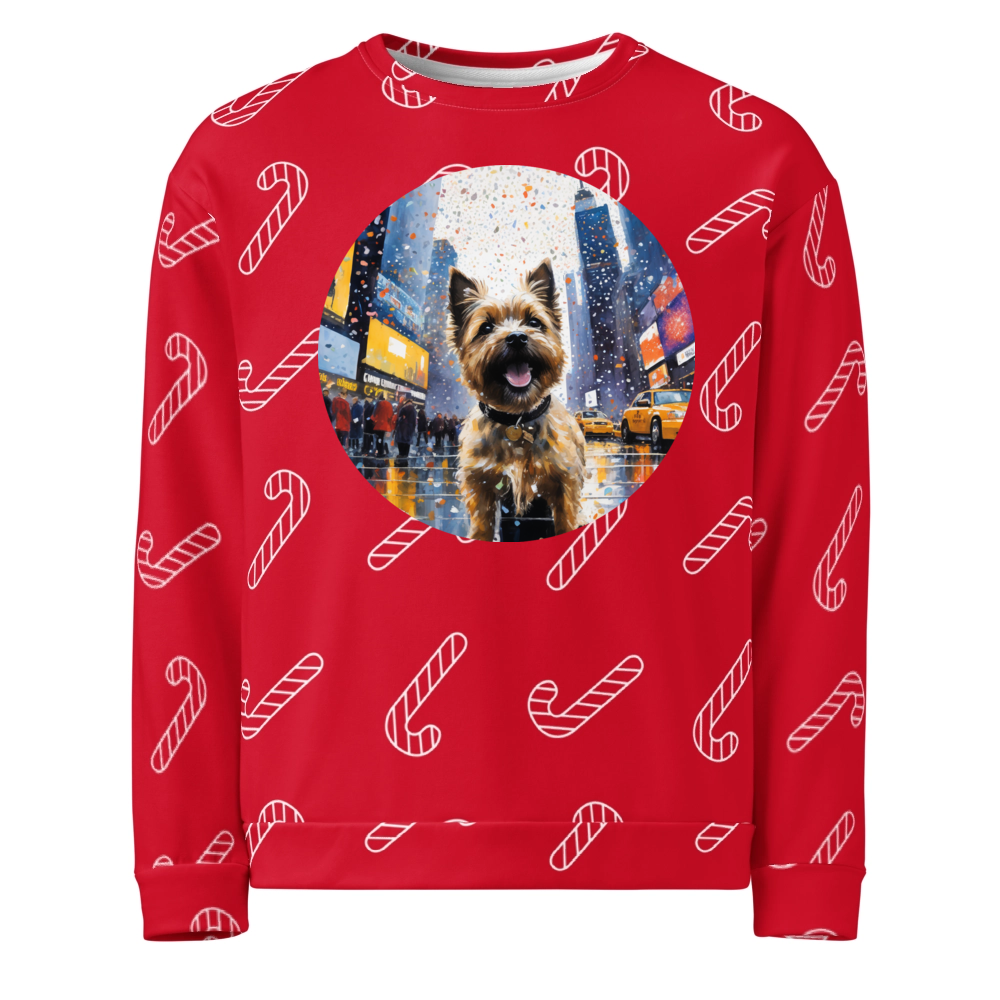 PugMug Custom Cairn Terrier Ugly Christmas Sweatshirt