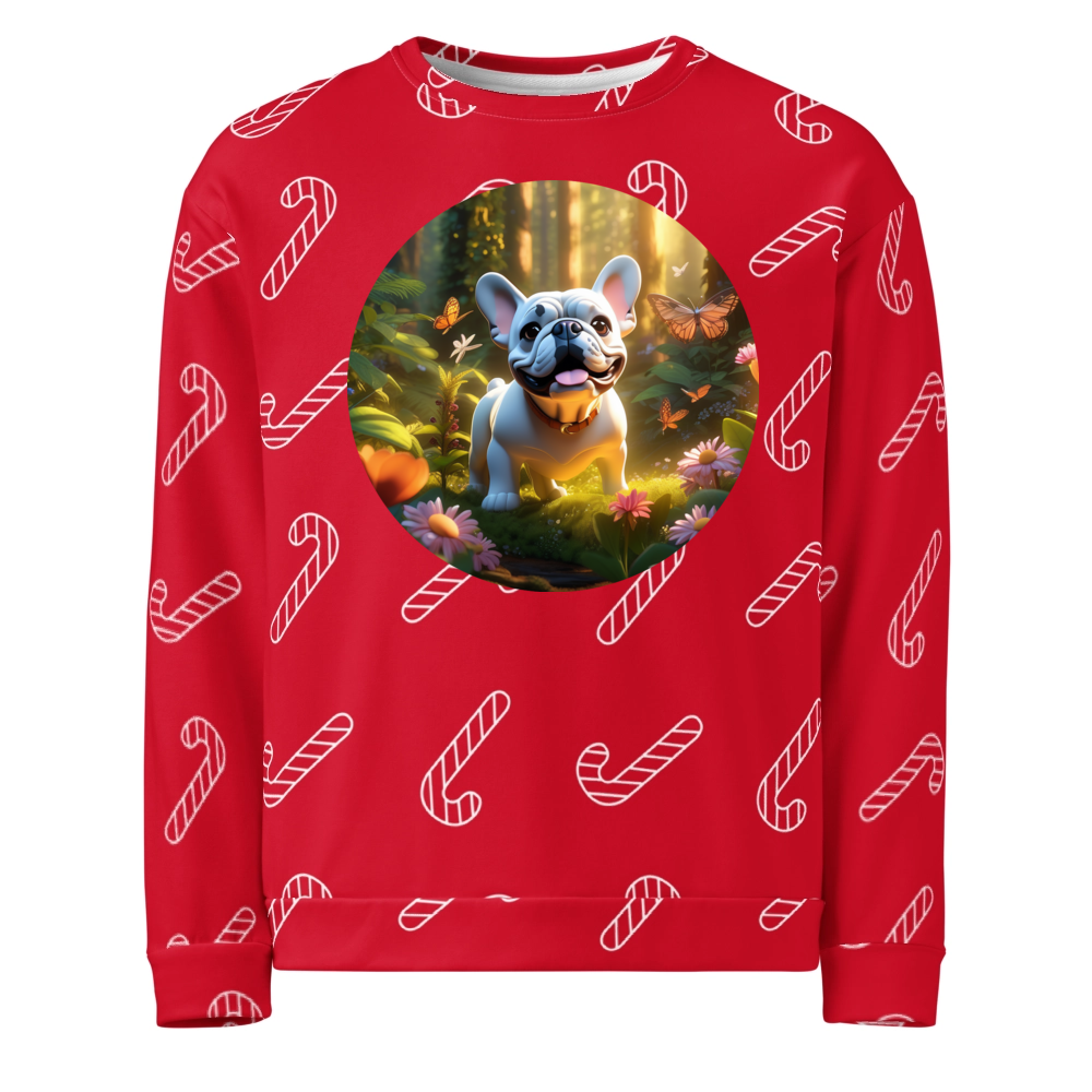 PugMug Custom Bulldog Ugly Christmas Sweatshirt