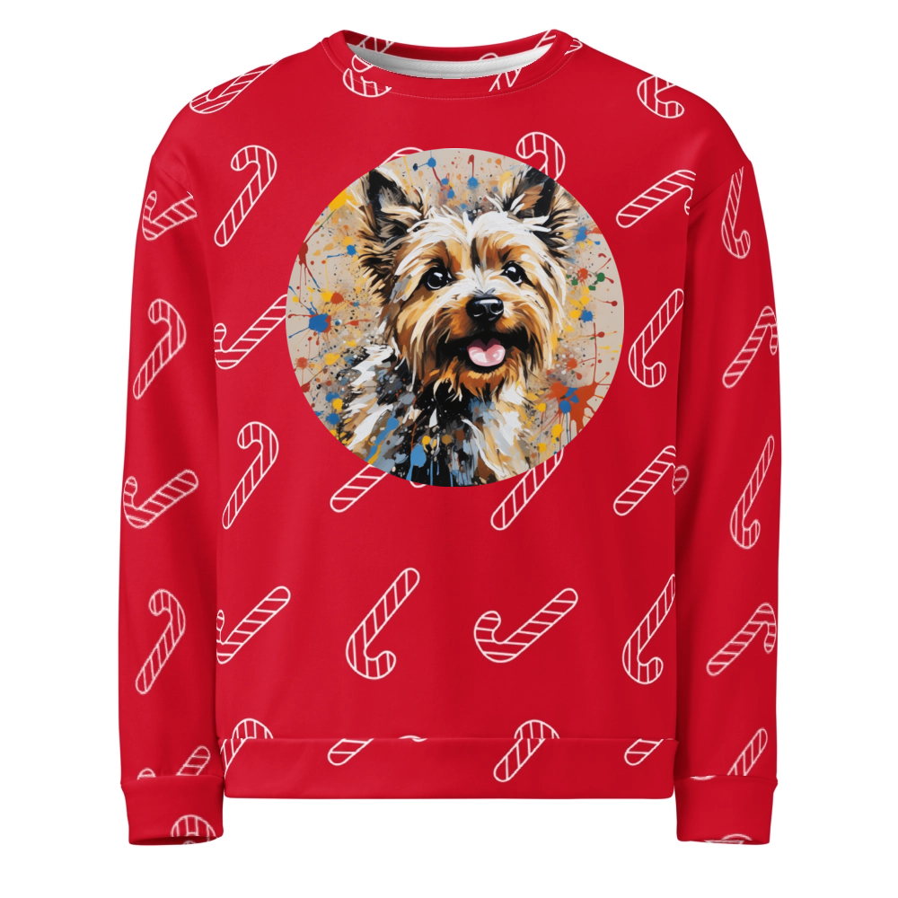 PugMug Custom Cairn Terrier Ugly Christmas Sweatshirt
