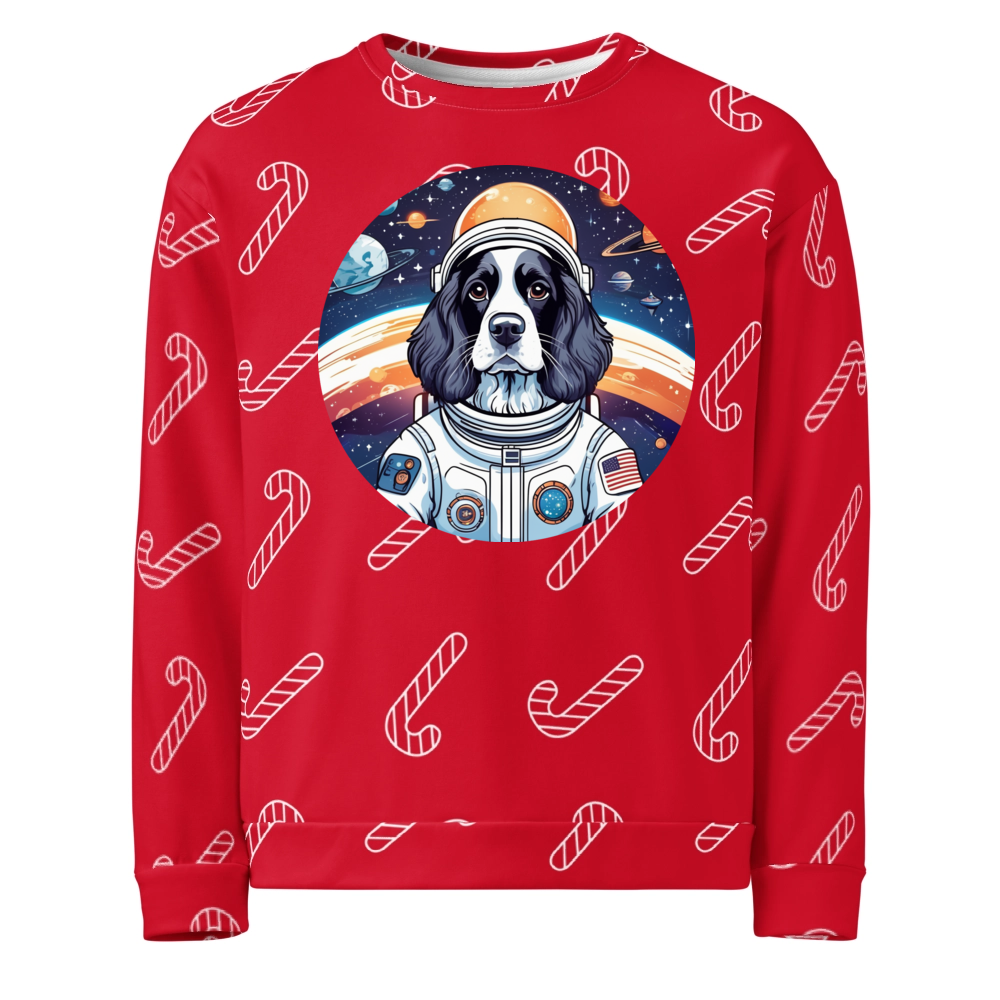 PugMug Custom English Cocker Spaniel Ugly Christmas Sweatshirt