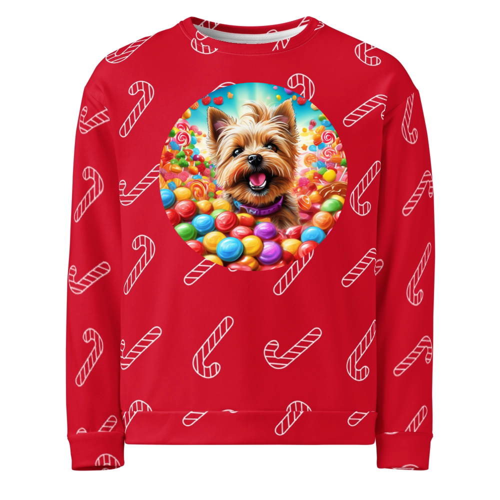 PugMug Custom Cairn Terrier Ugly Christmas Sweatshirt