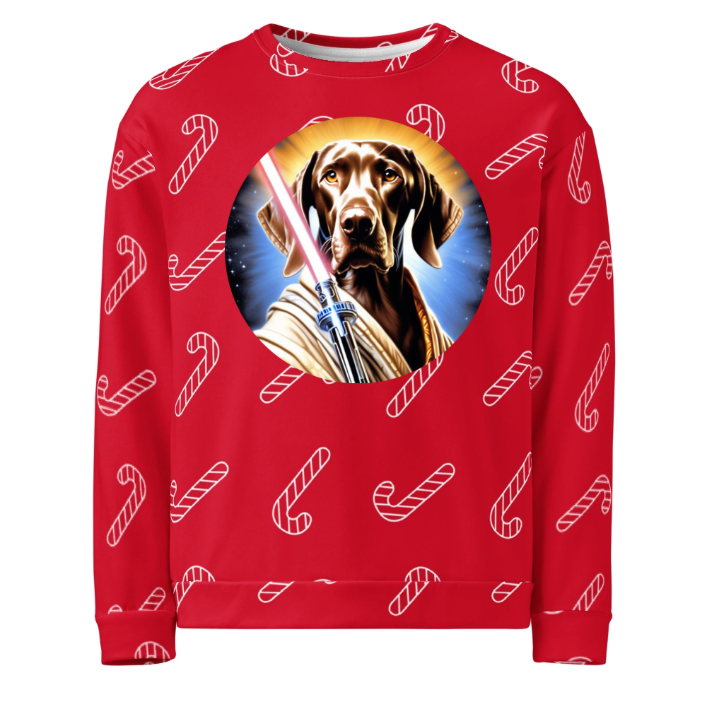 PugMug Custom Weimaraner Ugly Christmas Sweatshirt