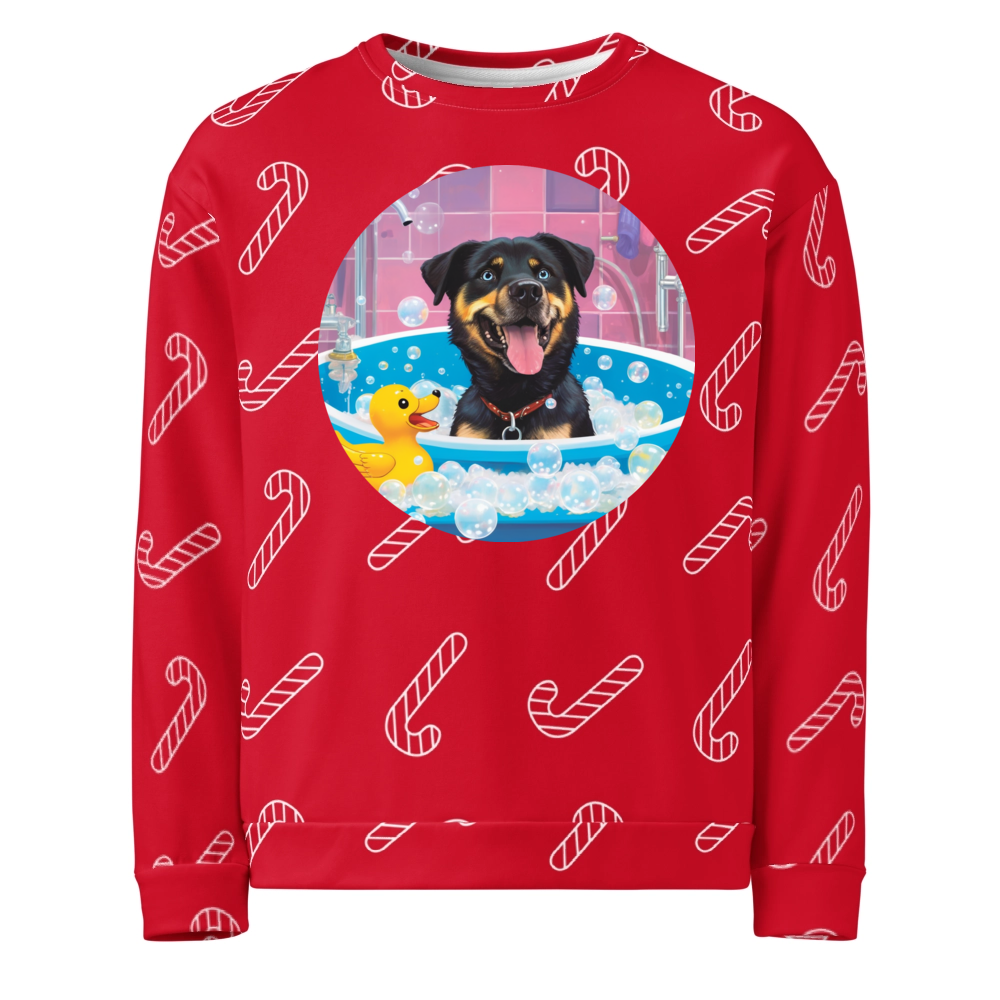 PugMug Custom Blue Ugly Christmas Sweatshirt