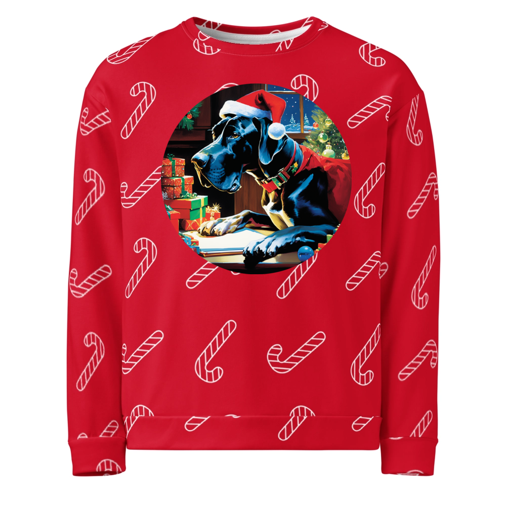 PugMug Custom Great Dane Ugly Christmas Sweatshirt