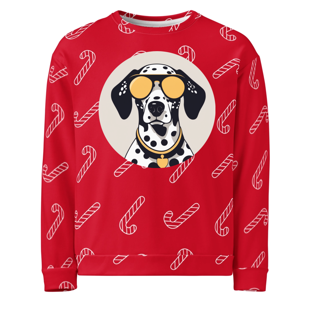 PugMug Custom Dalmatian Ugly Christmas Sweatshirt