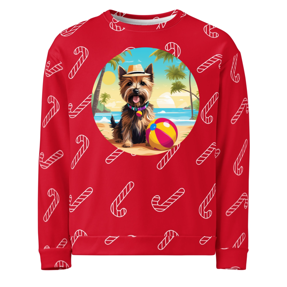 PugMug Custom Cairn Terrier Ugly Christmas Sweatshirt