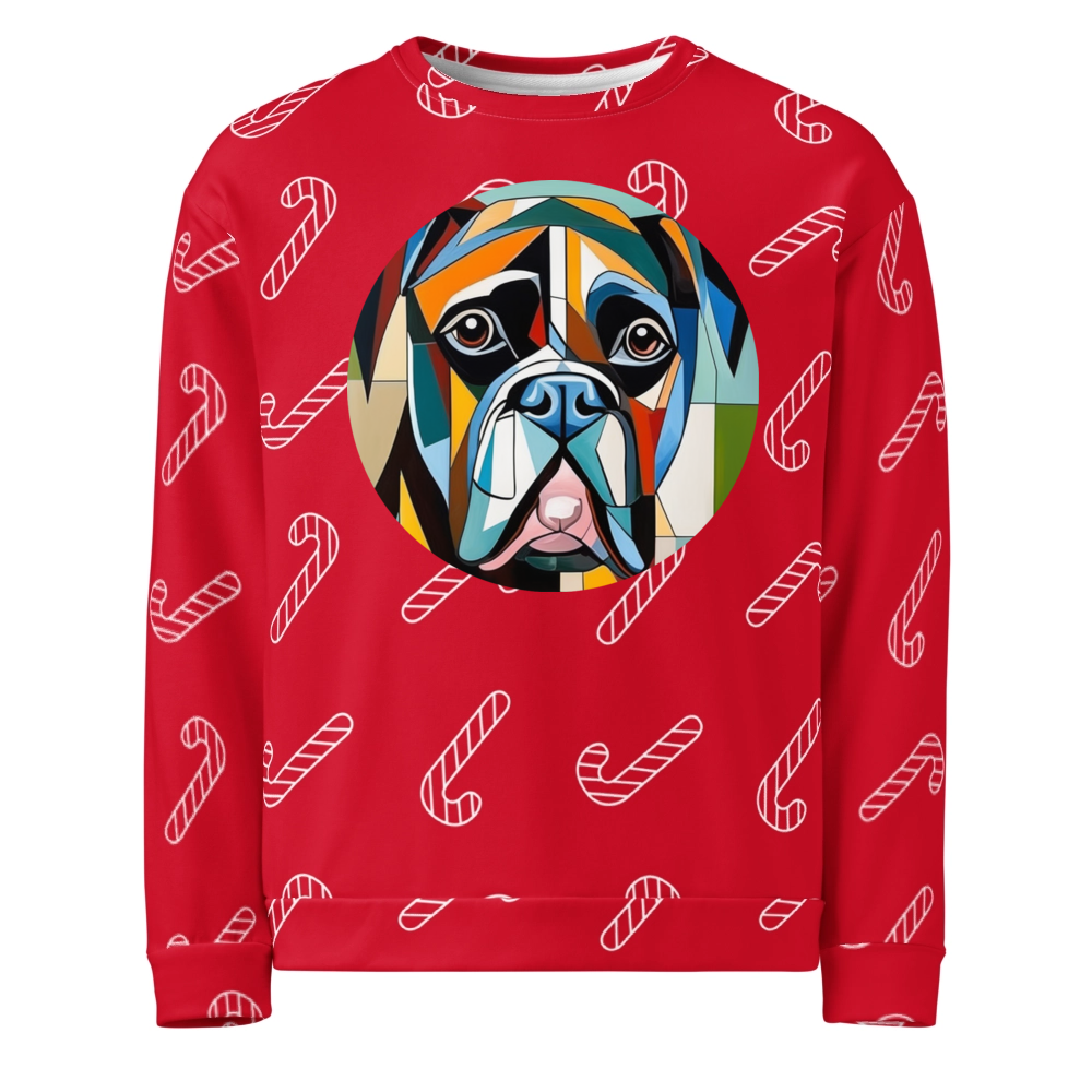 PugMug Custom Boxer Dog Ugly Christmas Sweatshirt