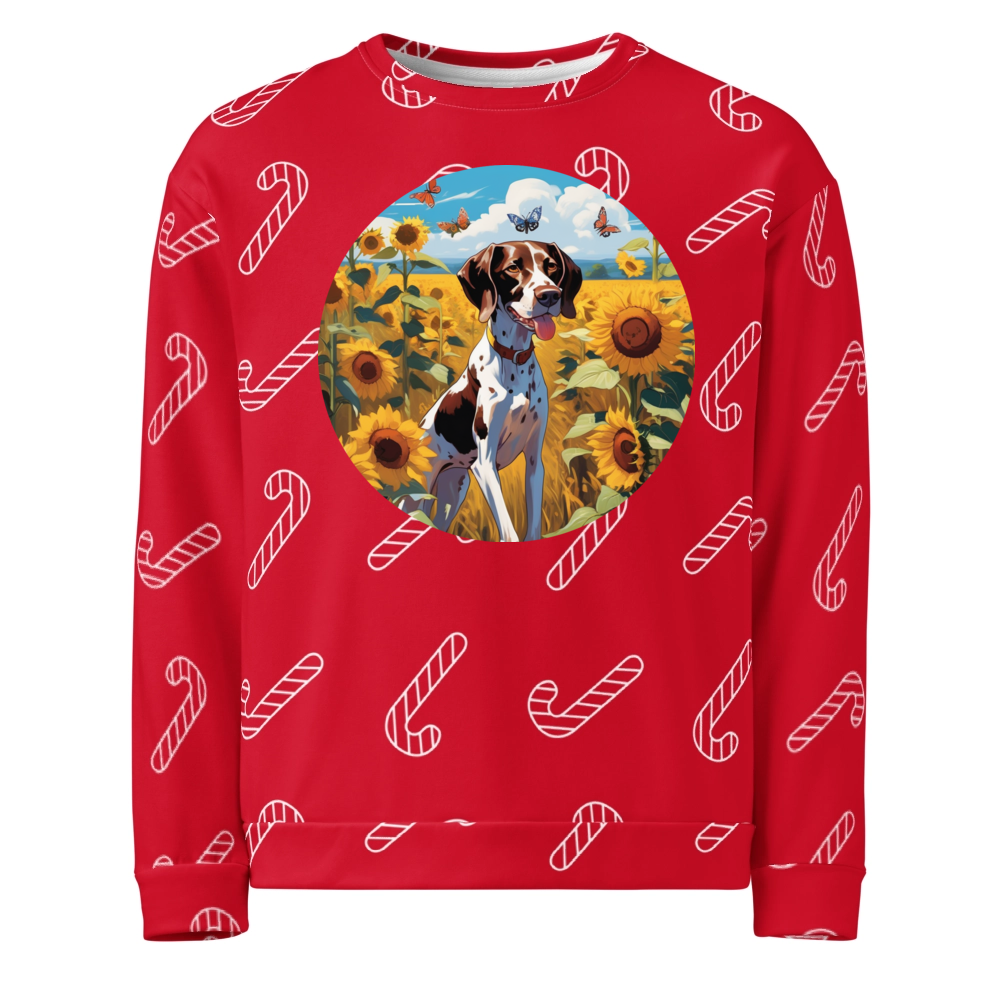 PugMug Custom Pointer Dog Ugly Christmas Sweatshirt