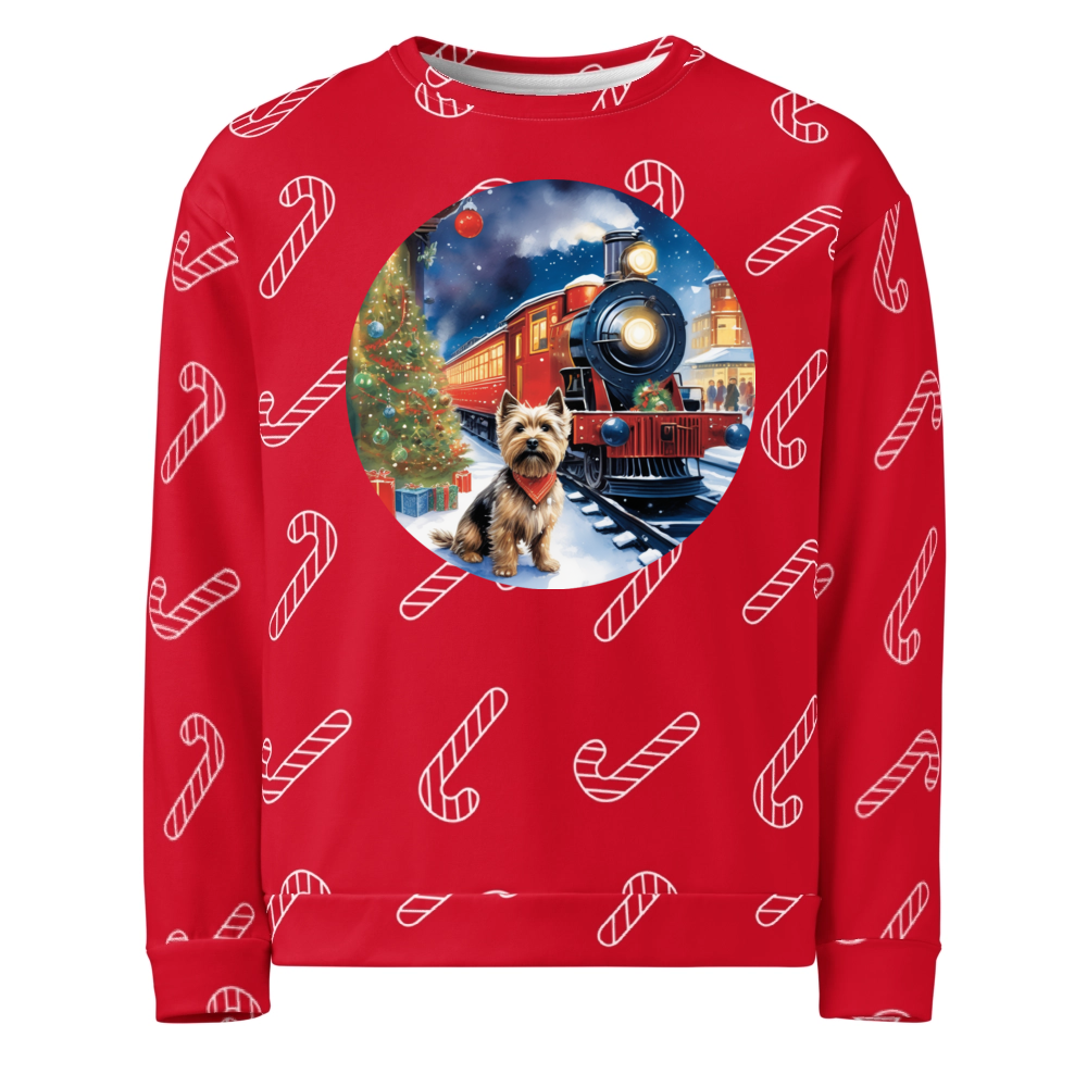 PugMug Custom Cairn Terrier Ugly Christmas Sweatshirt