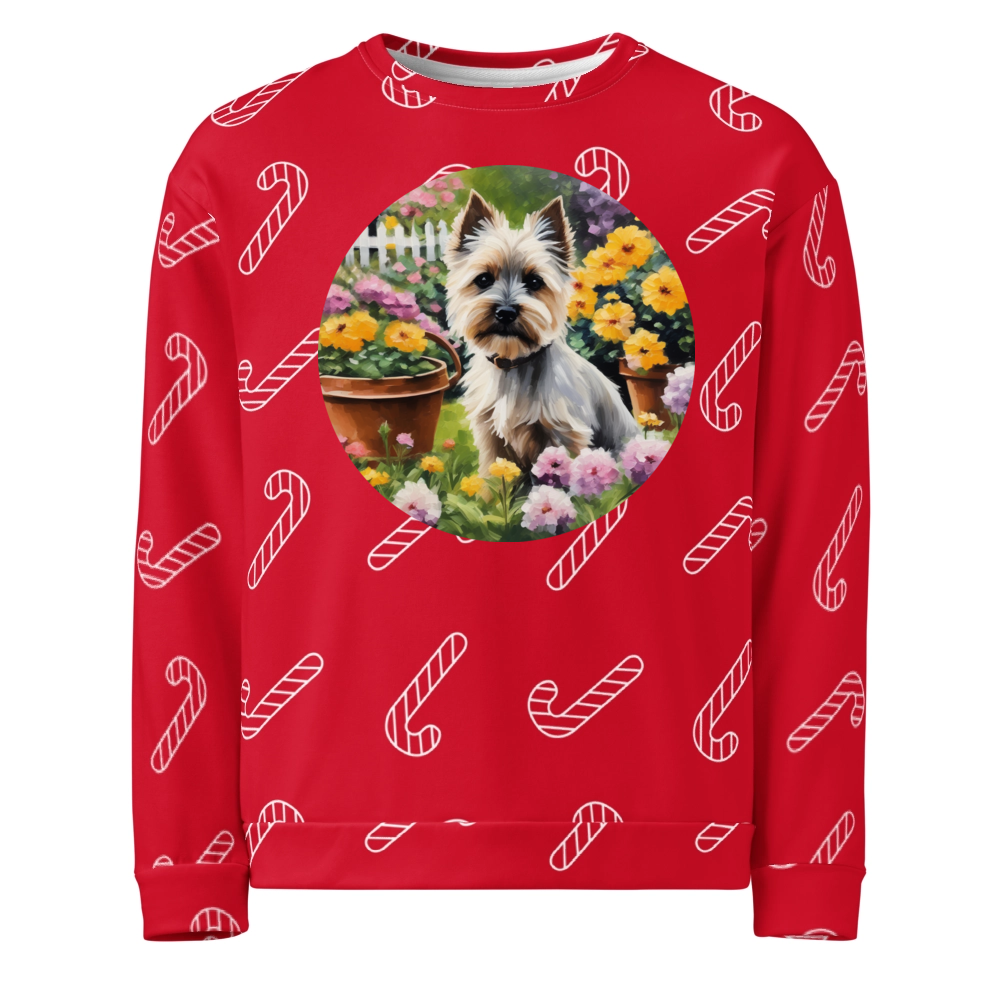 PugMug Custom Cairn Terrier Ugly Christmas Sweatshirt