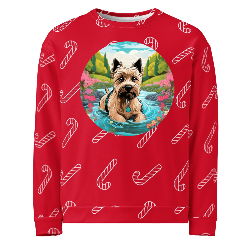 PugMug Custom Cairn Terrier Ugly Christmas Sweatshirt