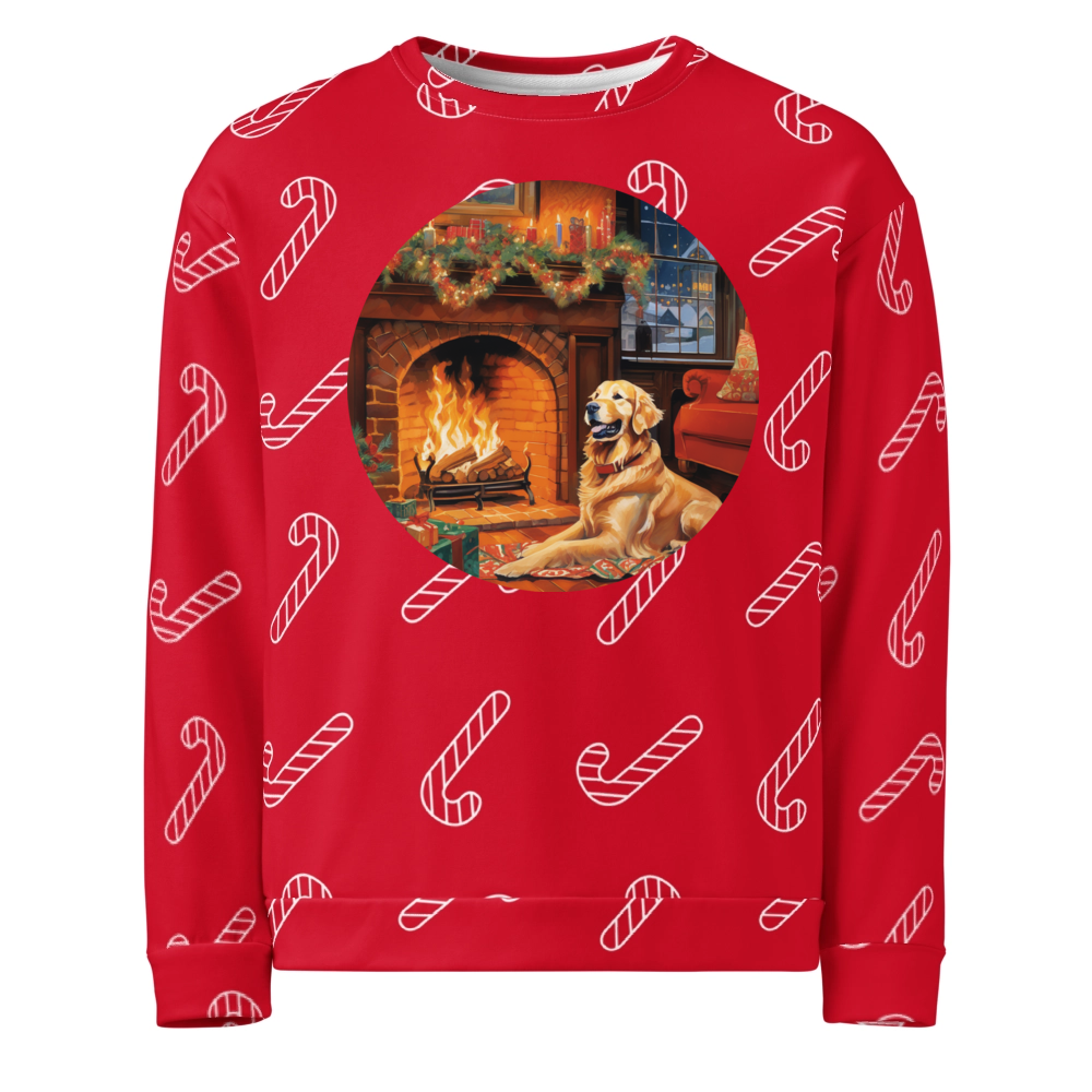 PugMug Custom Golden Retriever Ugly Christmas Sweatshirt