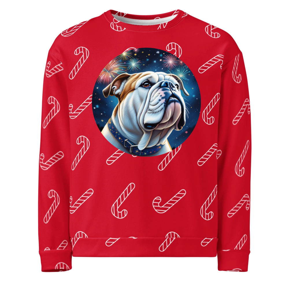 PugMug Custom Bulldog Ugly Christmas Sweatshirt