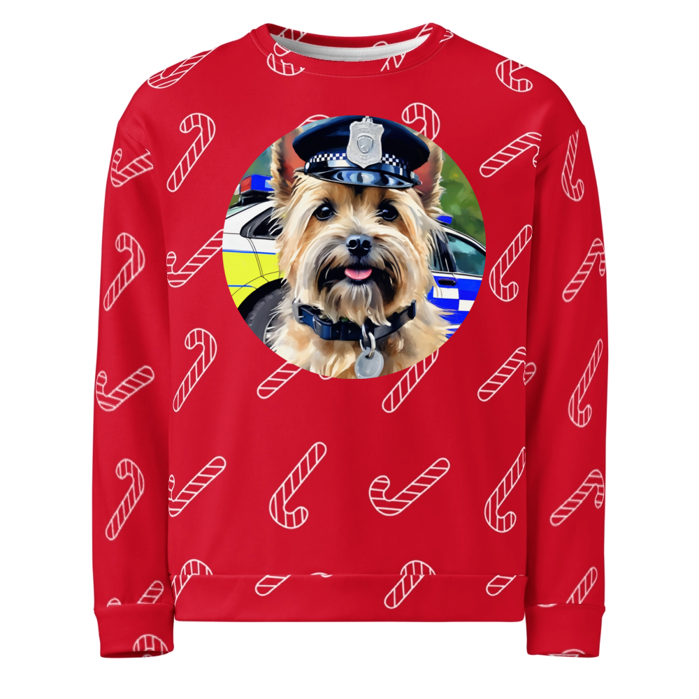 PugMug Custom Cairn Terrier Ugly Christmas Sweatshirt