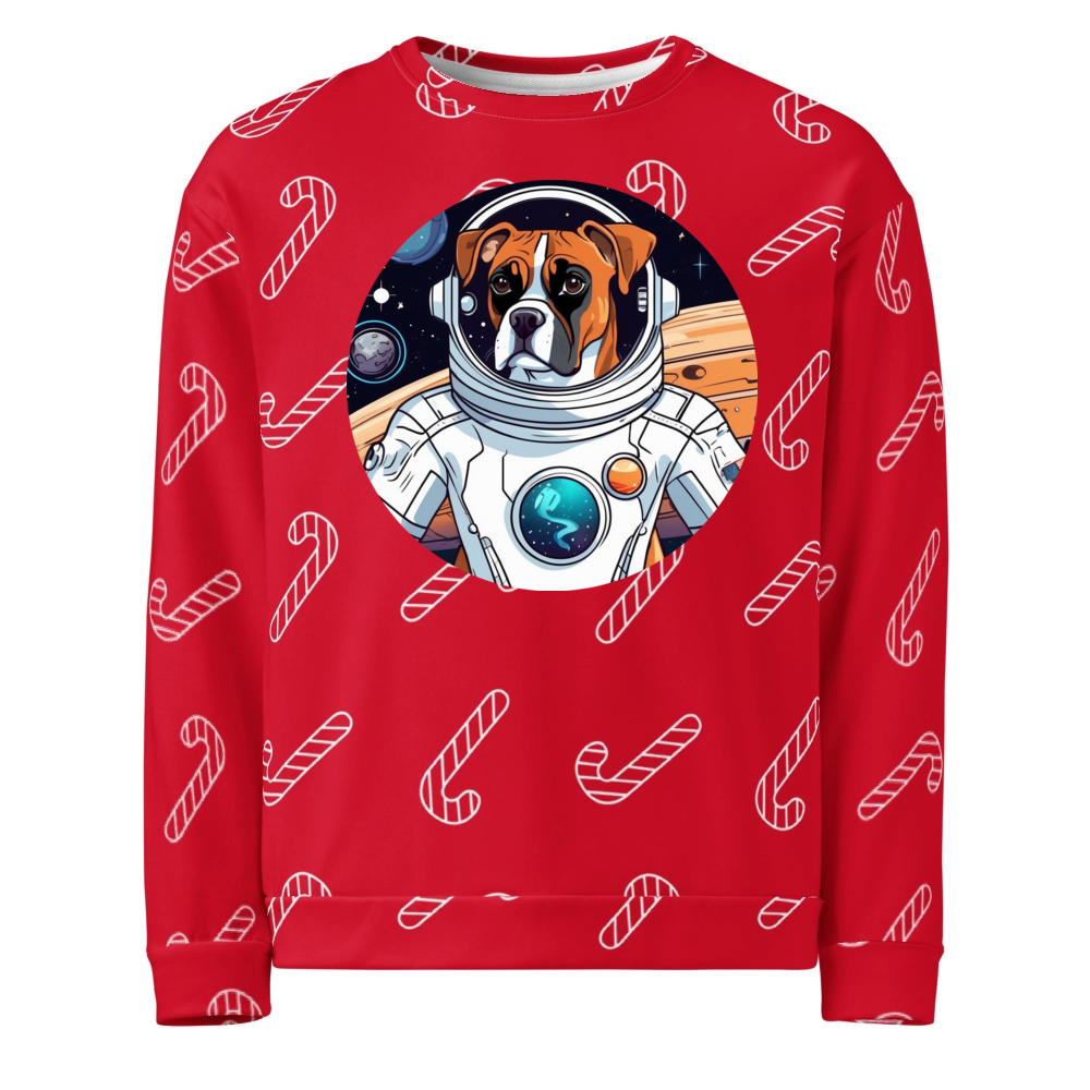 PugMug Custom Boxer Dog Ugly Christmas Sweatshirt