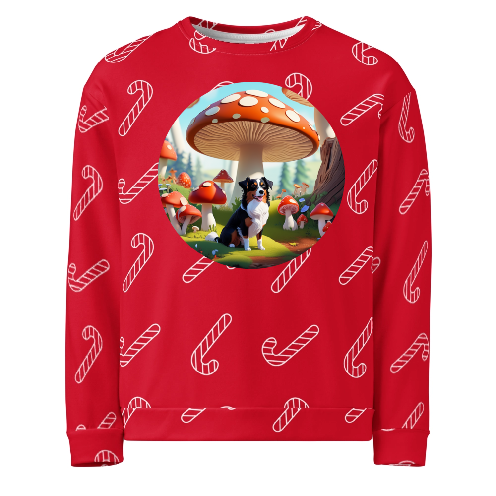 PugMug Custom Miniature American Shepherd Ugly Christmas Sweatshirt