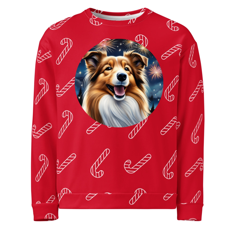 PugMug Custom Shetland Sheepdog Ugly Christmas Sweatshirt