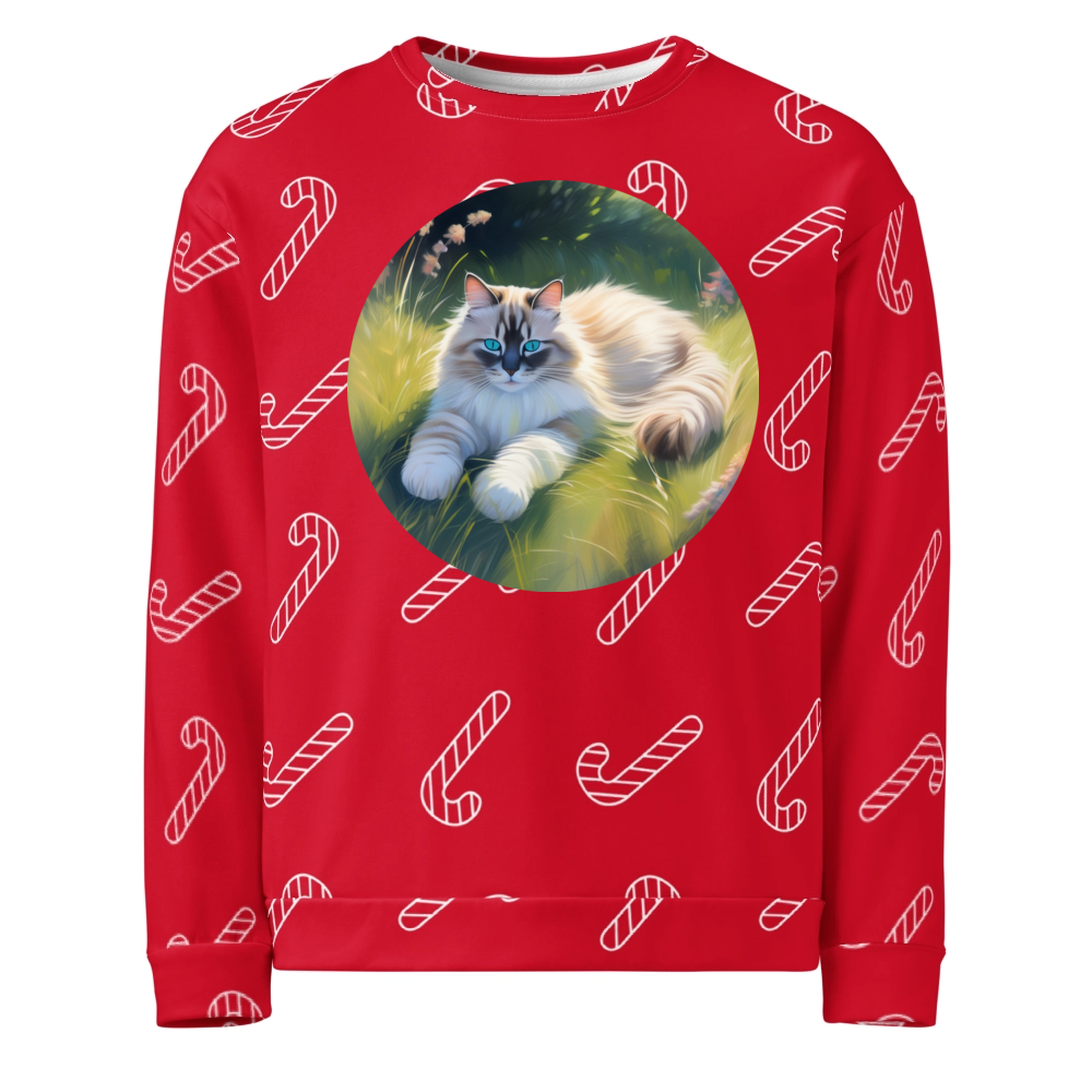 PugMug Custom Tabby Ragdoll Cat Ugly Christmas Sweatshirt