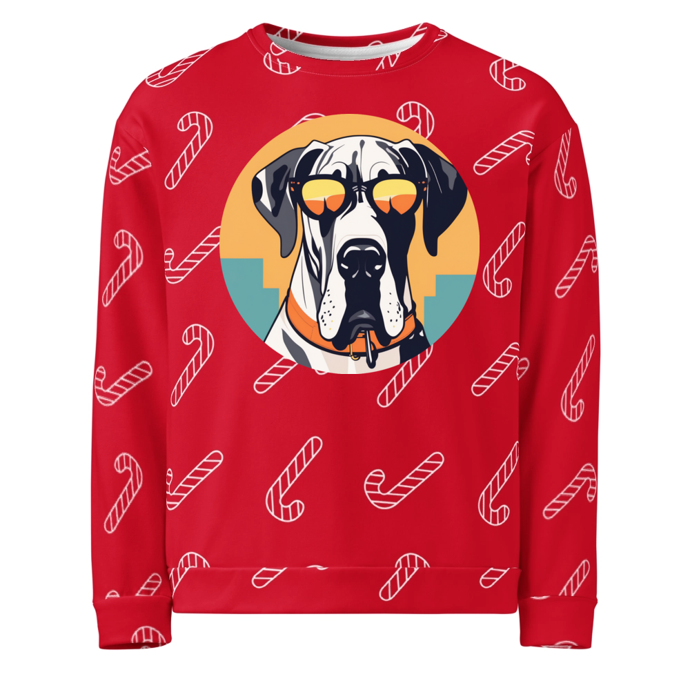 PugMug Custom Great Dane Ugly Christmas Sweatshirt