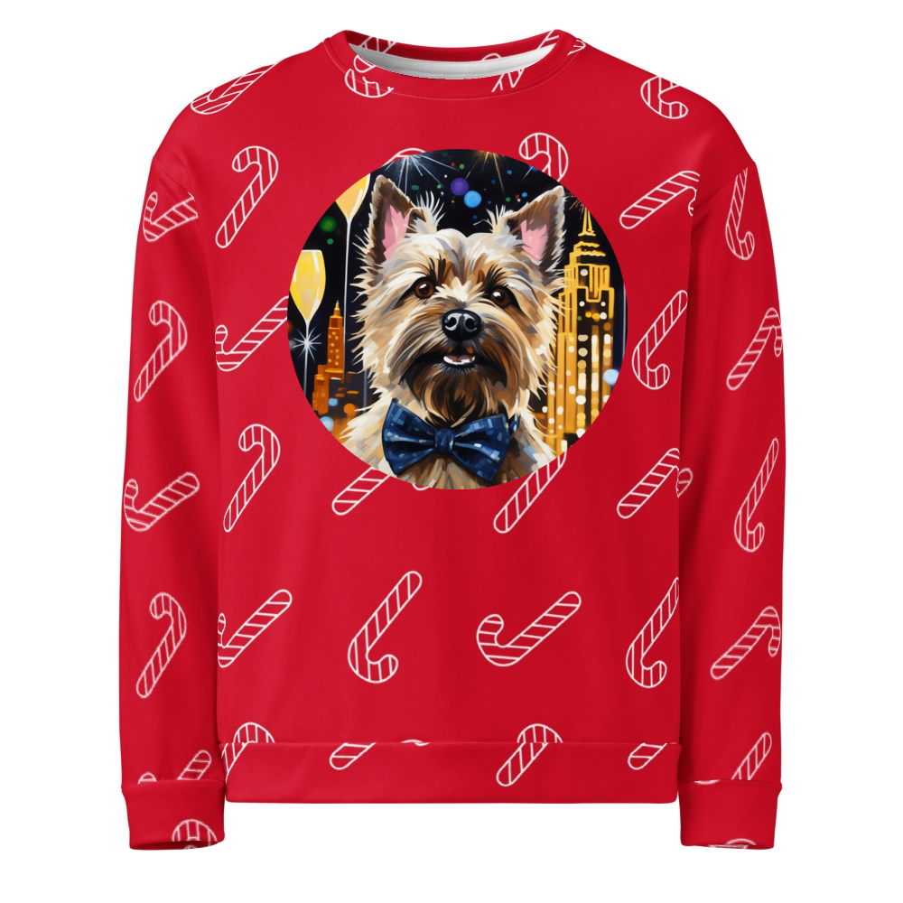 PugMug Custom Cairn Terrier Ugly Christmas Sweatshirt