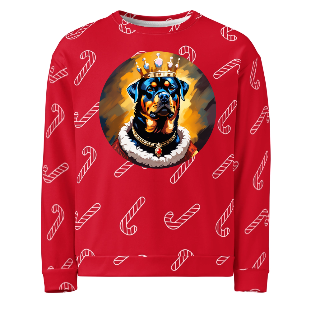 PugMug Custom Rottweiler Ugly Christmas Sweatshirt