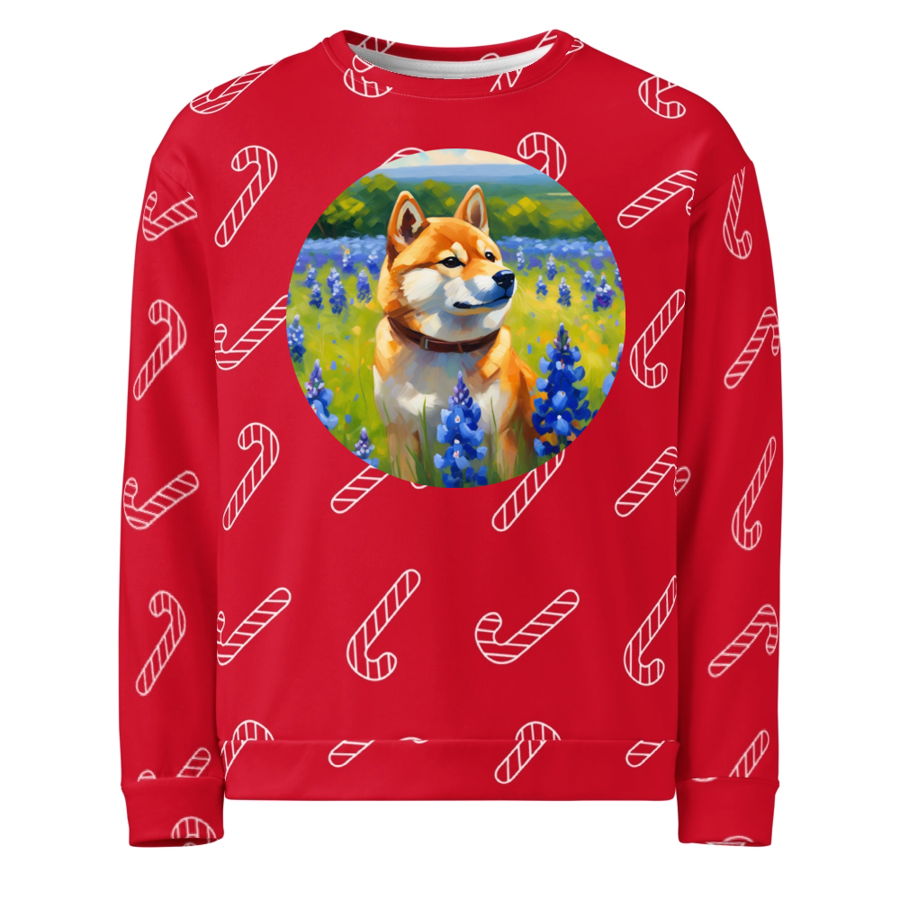 PugMug Custom Shiba Inu Ugly Christmas Sweatshirt