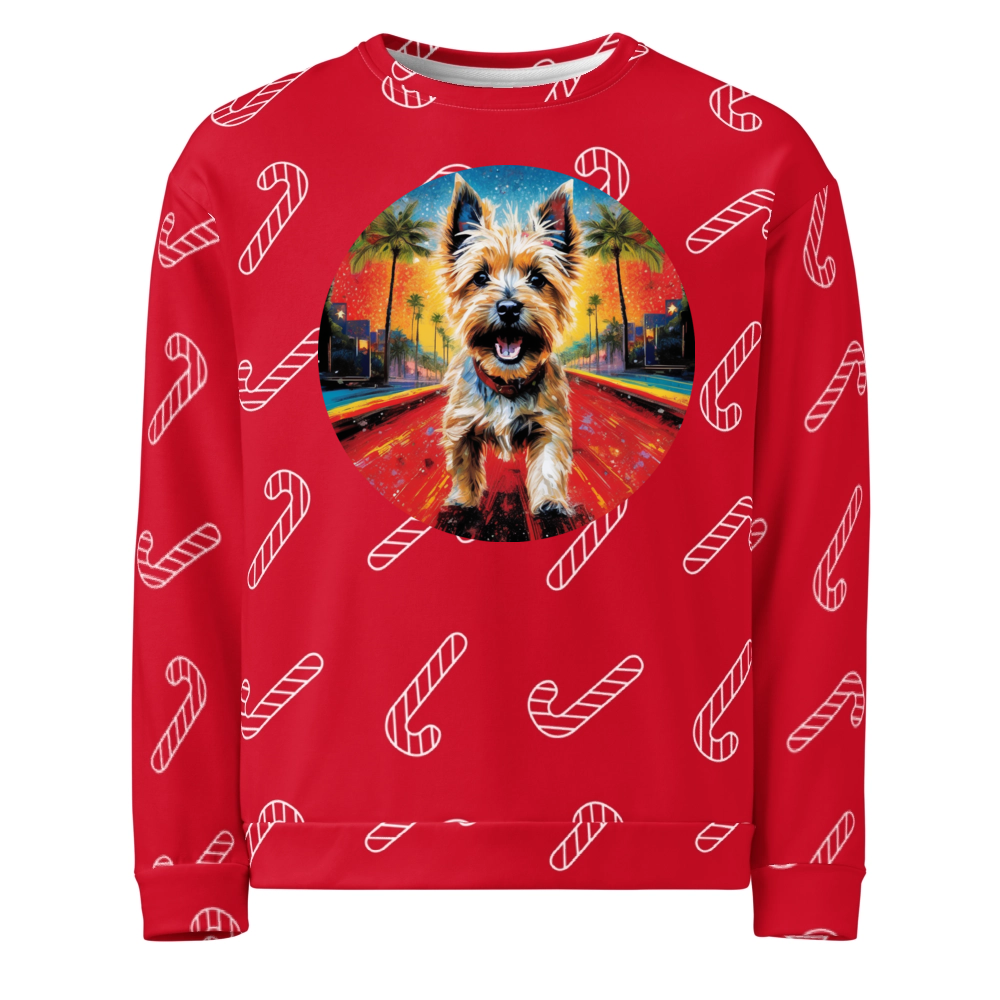 PugMug Custom Cairn Terrier Ugly Christmas Sweatshirt