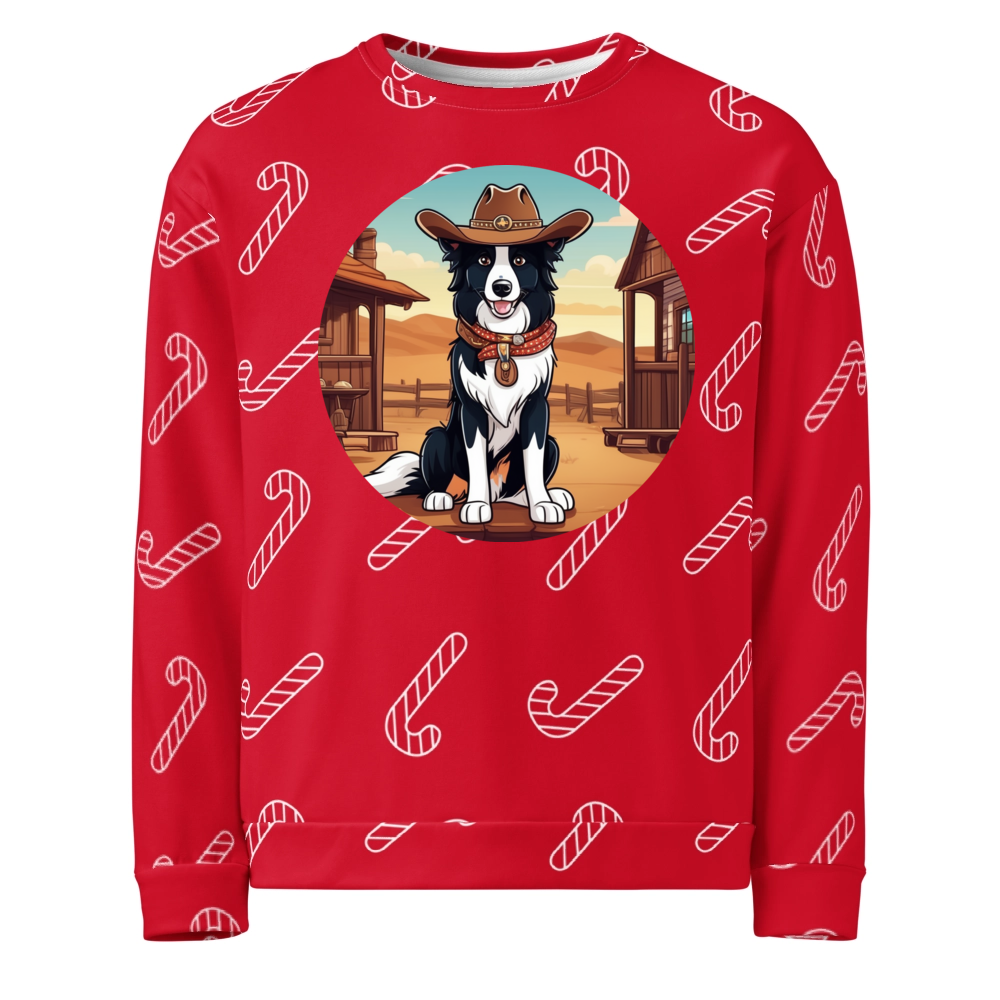 PugMug Custom Border Collie Ugly Christmas Sweatshirt