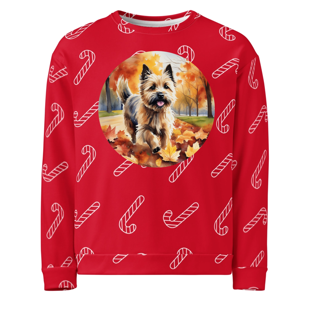 PugMug Custom Cairn Terrier Ugly Christmas Sweatshirt