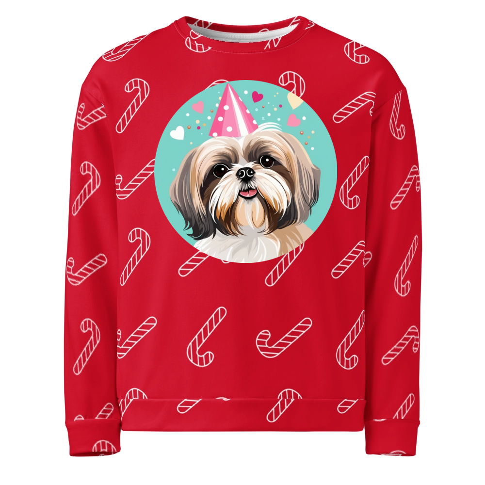 PugMug Custom Shih Tzu Ugly Christmas Sweatshirt