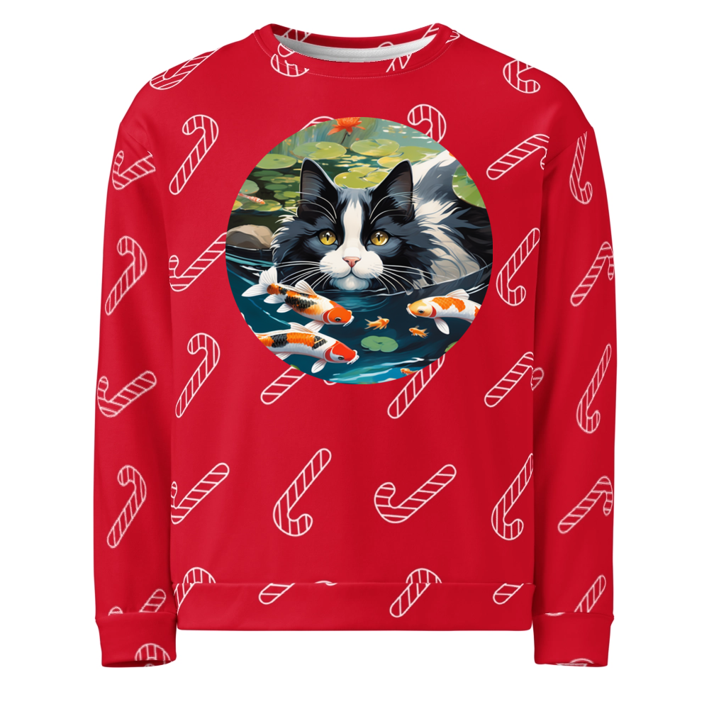 PugMug Custom Black Ragdoll Cat Ugly Christmas Sweatshirt