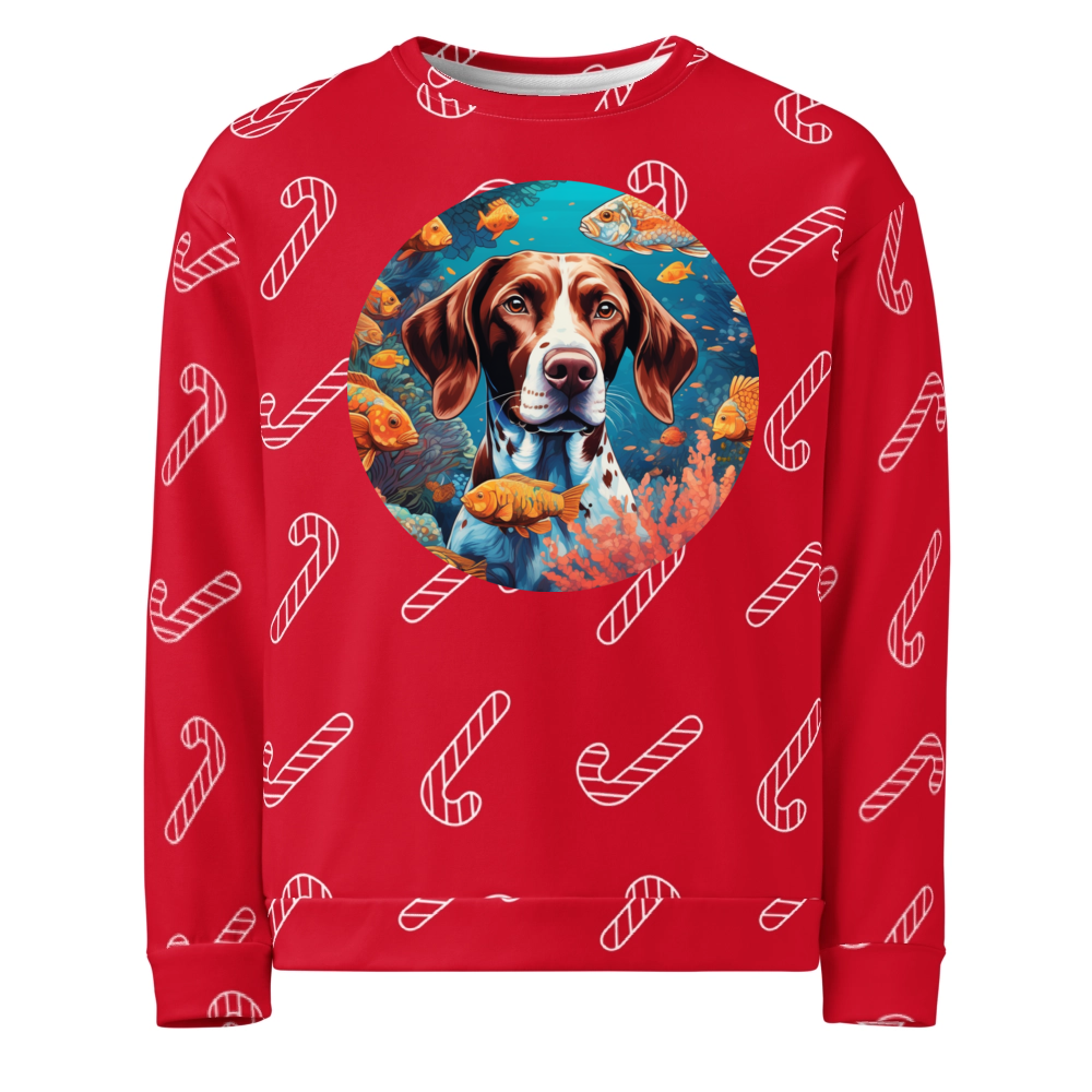 PugMug Custom Pointer Dog Ugly Christmas Sweatshirt