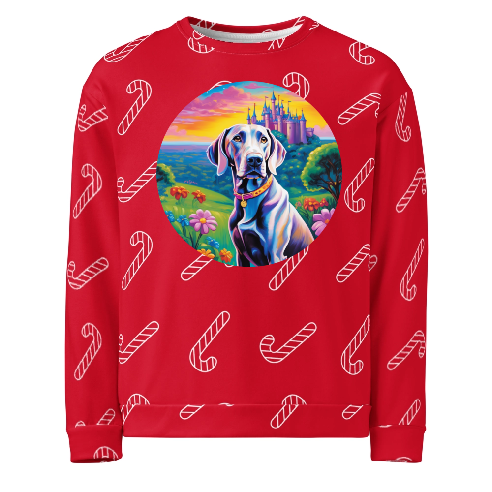 PugMug Custom Weimaraner Ugly Christmas Sweatshirt