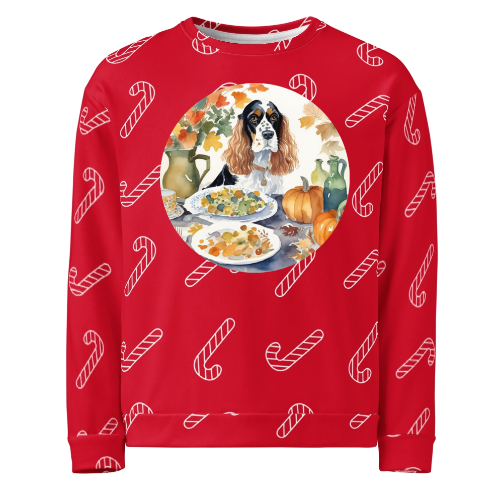 PugMug Custom English Cocker Spaniel Ugly Christmas Sweatshirt