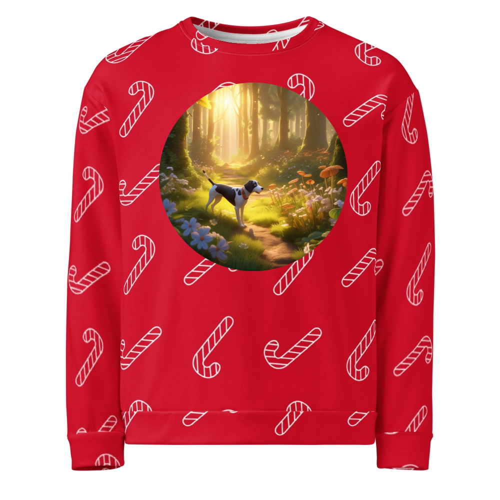 PugMug Custom Pointer Dog Ugly Christmas Sweatshirt