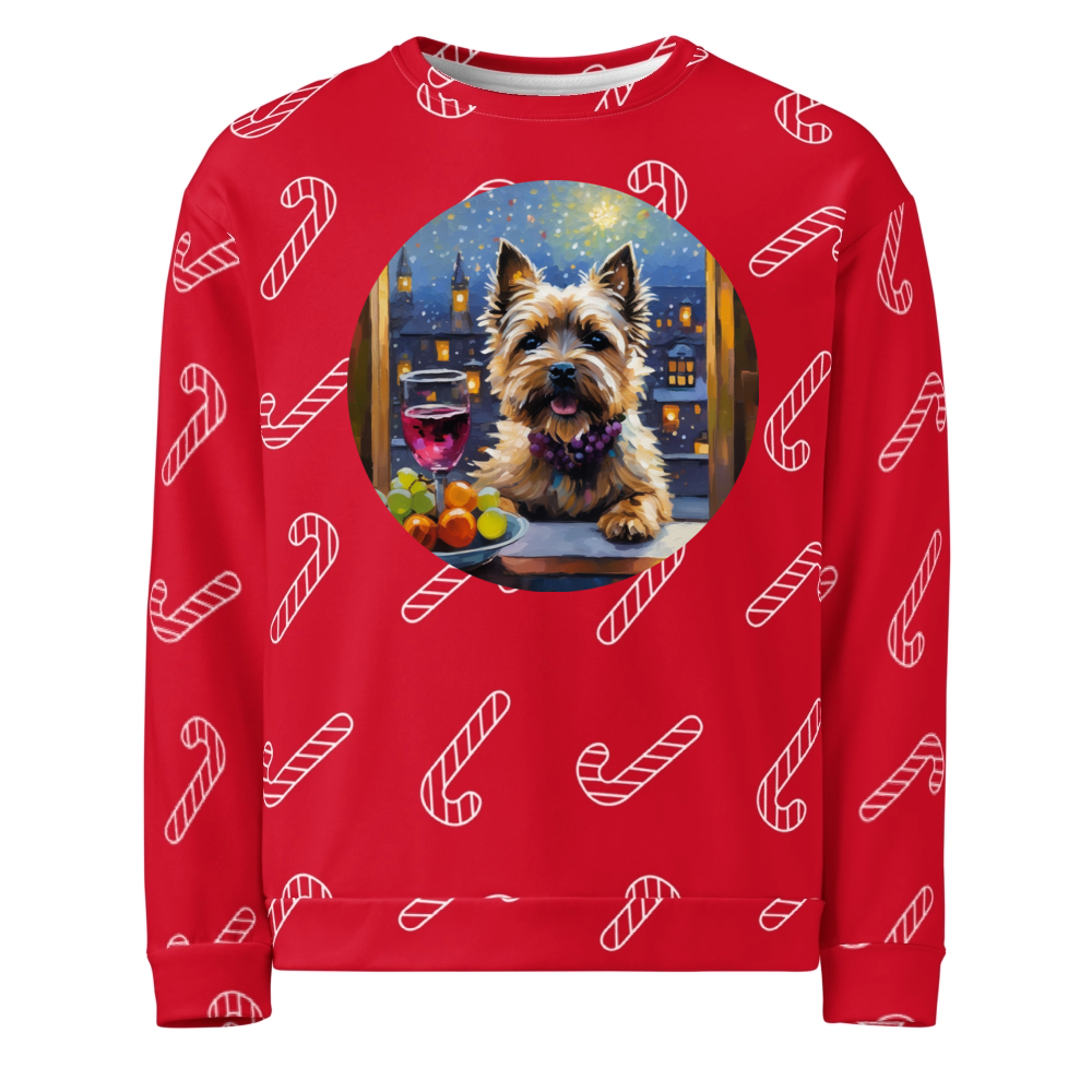 PugMug Custom Cairn Terrier Ugly Christmas Sweatshirt
