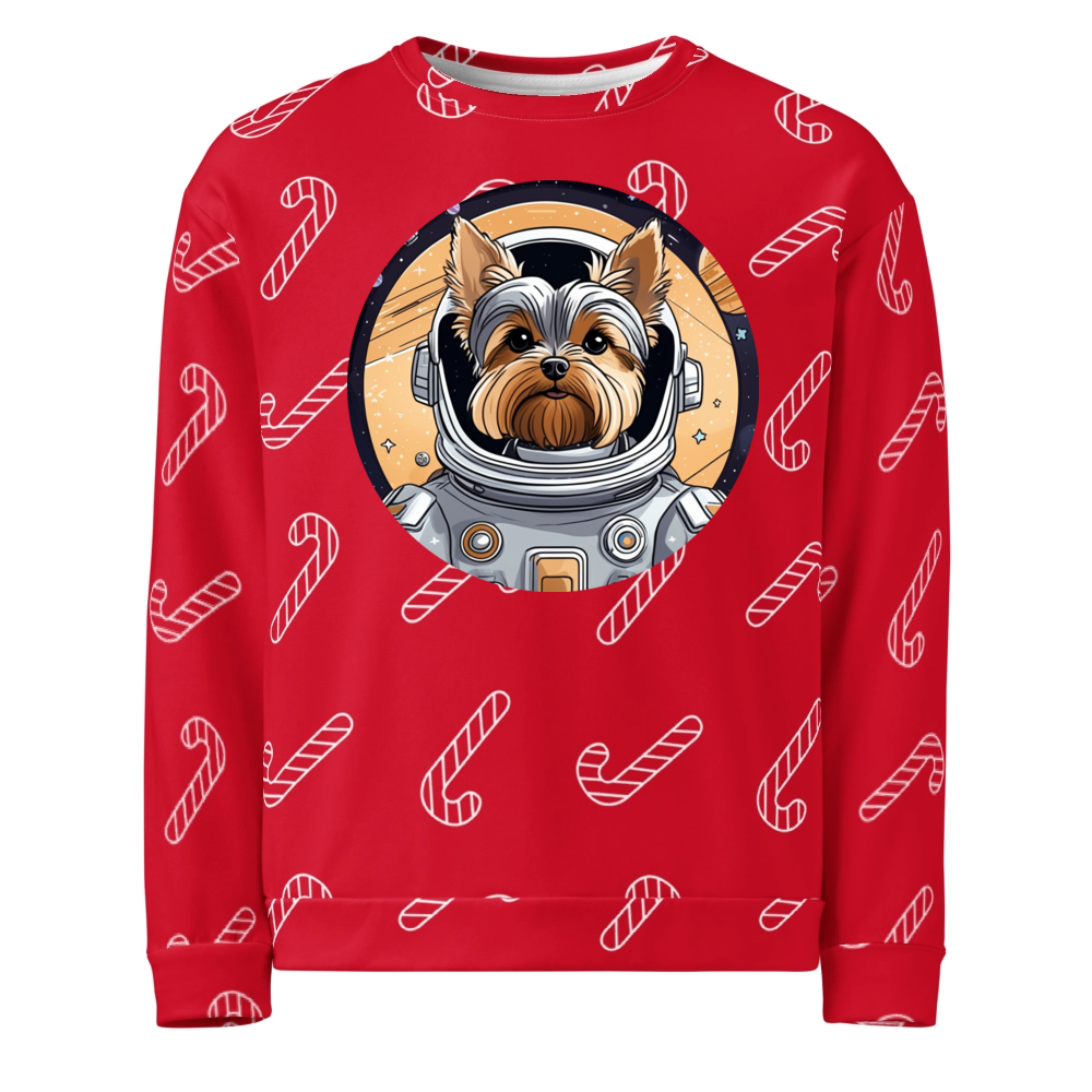 PugMug Custom Yorkshire Terrier Ugly Christmas Sweatshirt