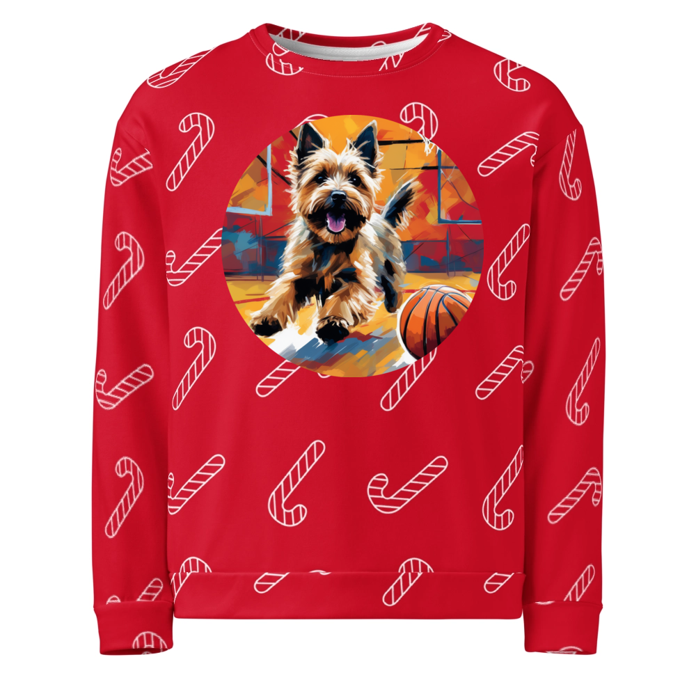 PugMug Custom Cairn Terrier Ugly Christmas Sweatshirt