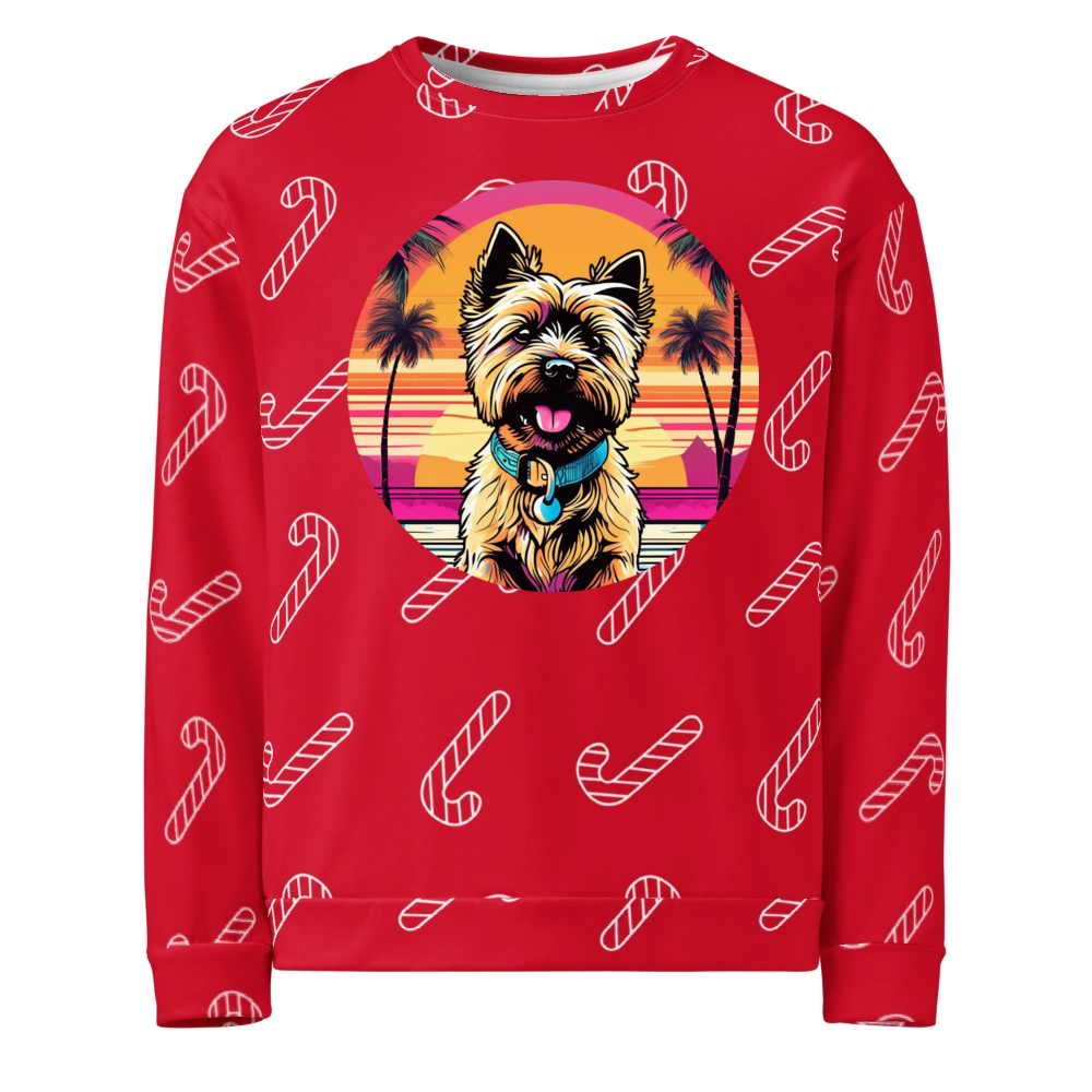PugMug Custom Cairn Terrier Ugly Christmas Sweatshirt