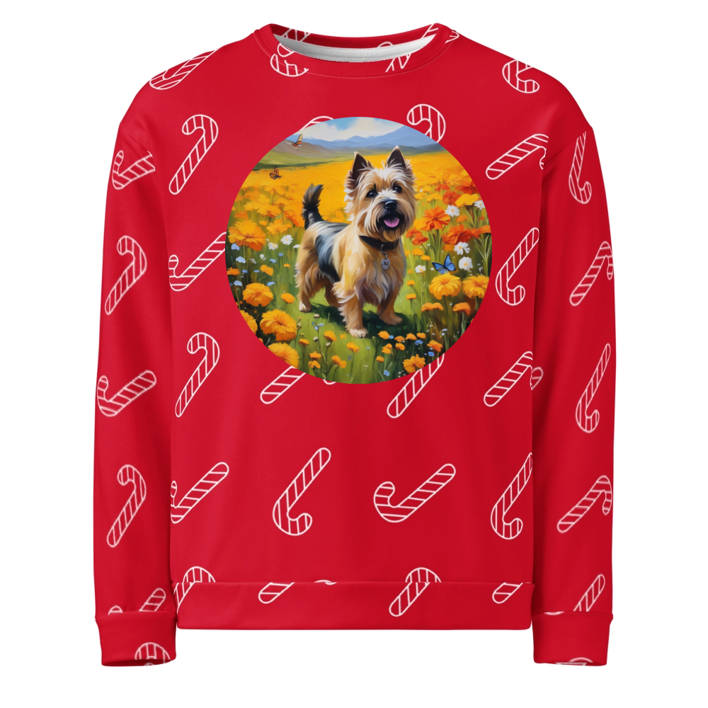 PugMug Custom Cairn Terrier Ugly Christmas Sweatshirt