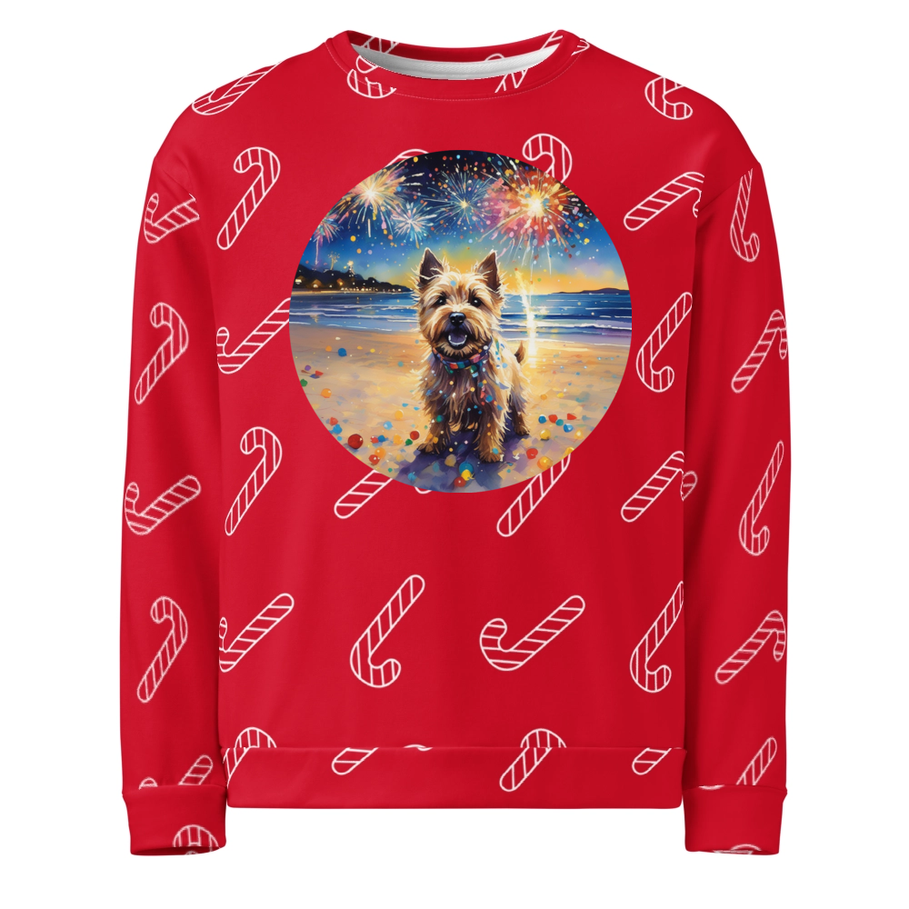 PugMug Custom Cairn Terrier Ugly Christmas Sweatshirt