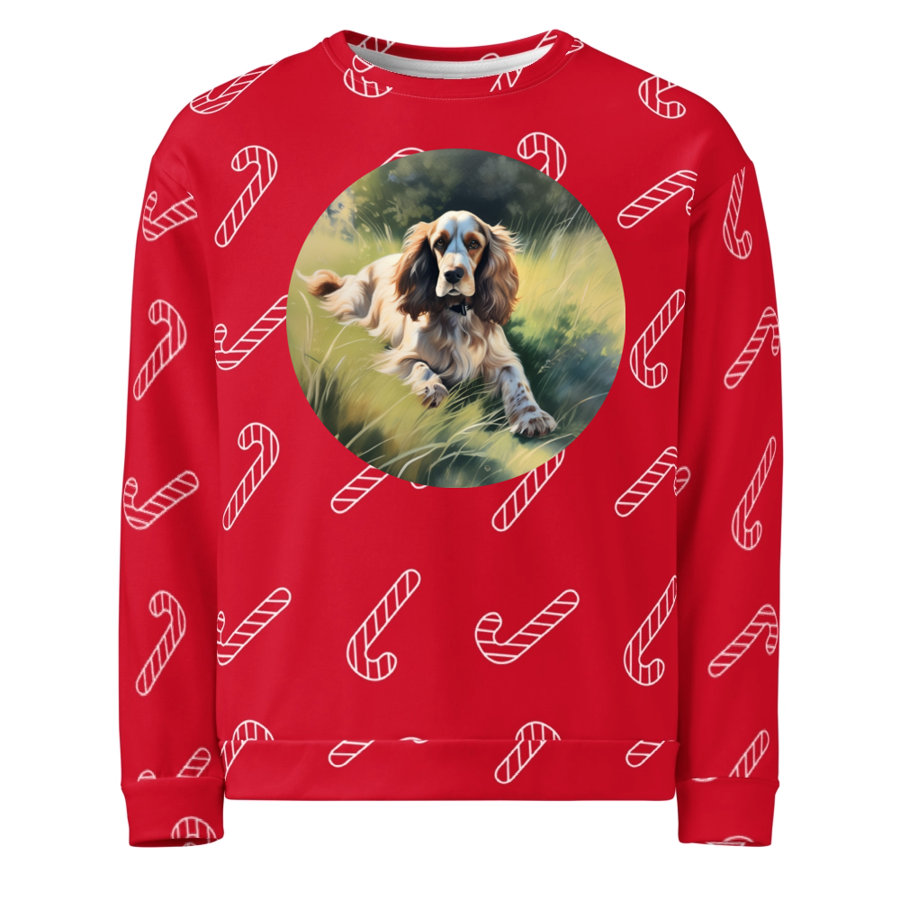 PugMug Custom English Cocker Spaniel Ugly Christmas Sweatshirt